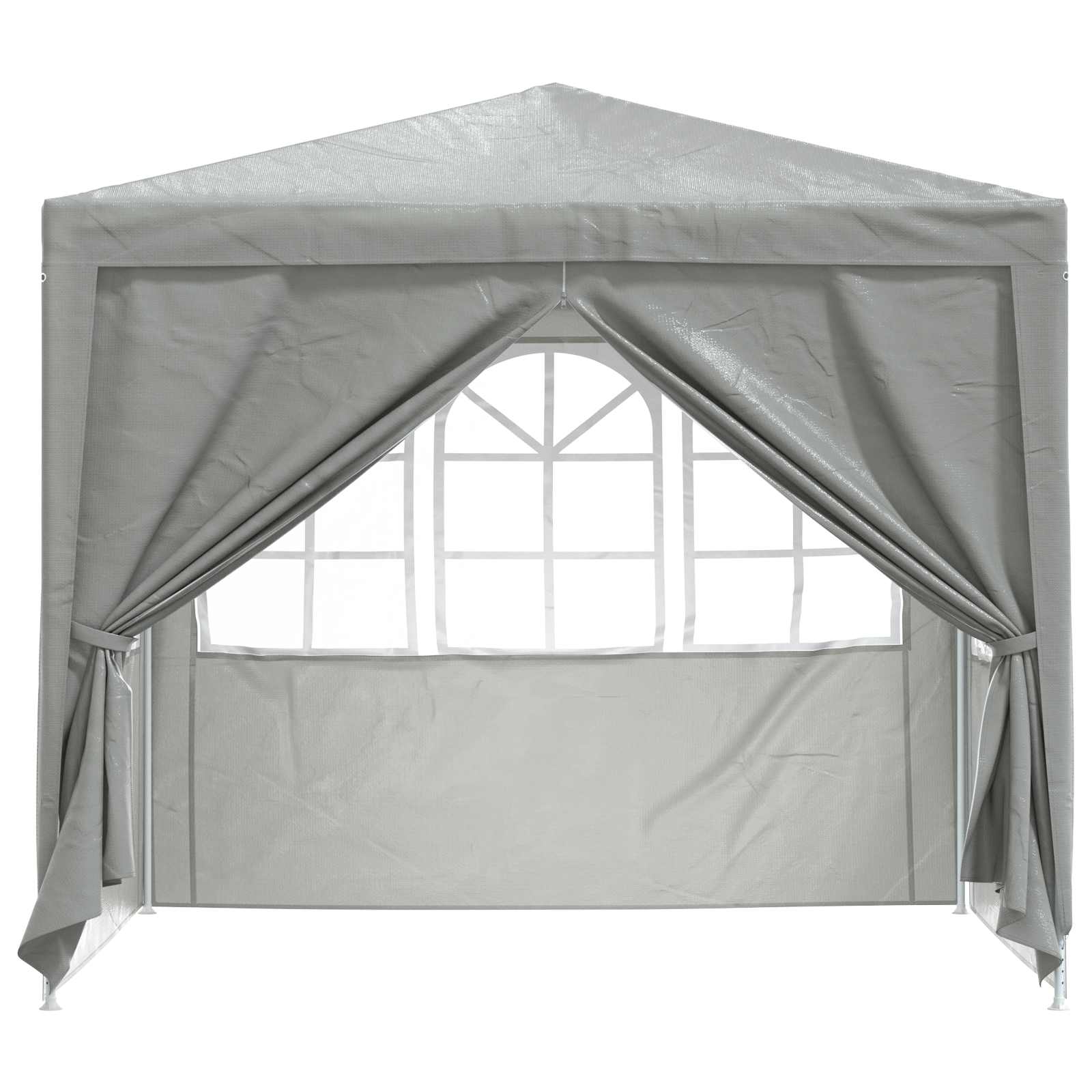 Party-Zelt Rot 200 x 200 x 240 cm PE und Stahl