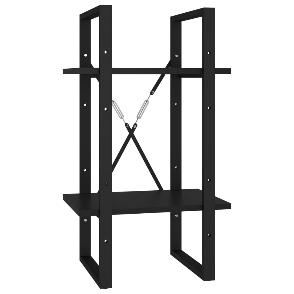 Bücherregal 2 Fächer Weiß 40x30x70 cm Holzwerkstoff