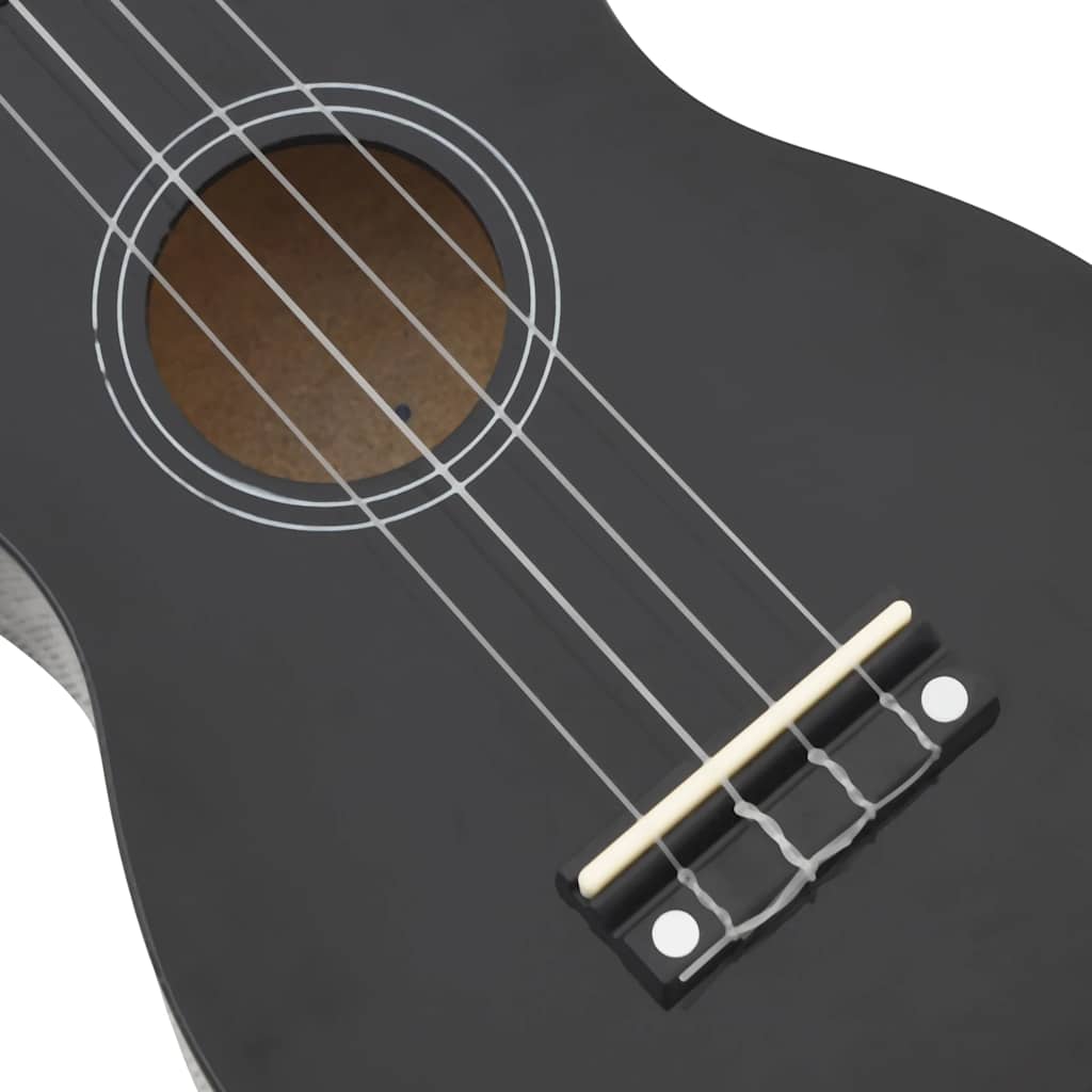 Sopran Ukulele Set für Kinder mit Tasche Dunkles Holz 21