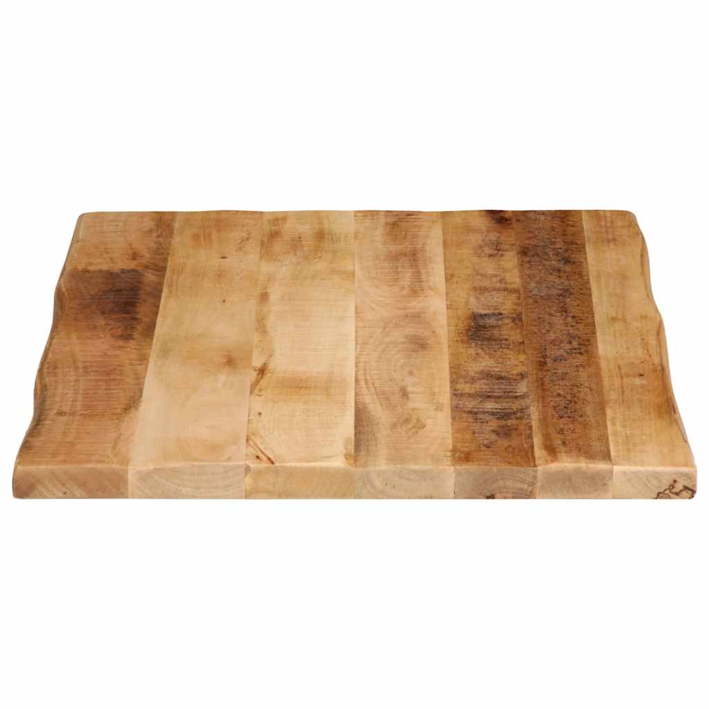 Tischplatte 40x40x2,5 cm Rechteckig Massivholz Akazie Baumkante