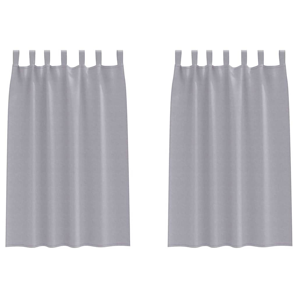 Verdunkelungs-Vorhänge mit Ringen 2 pcs Beige 140 x 140 cm