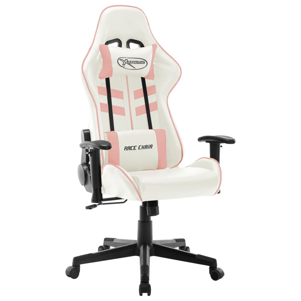 Gaming-Stuhl Schwarz und Blau Kunstleder