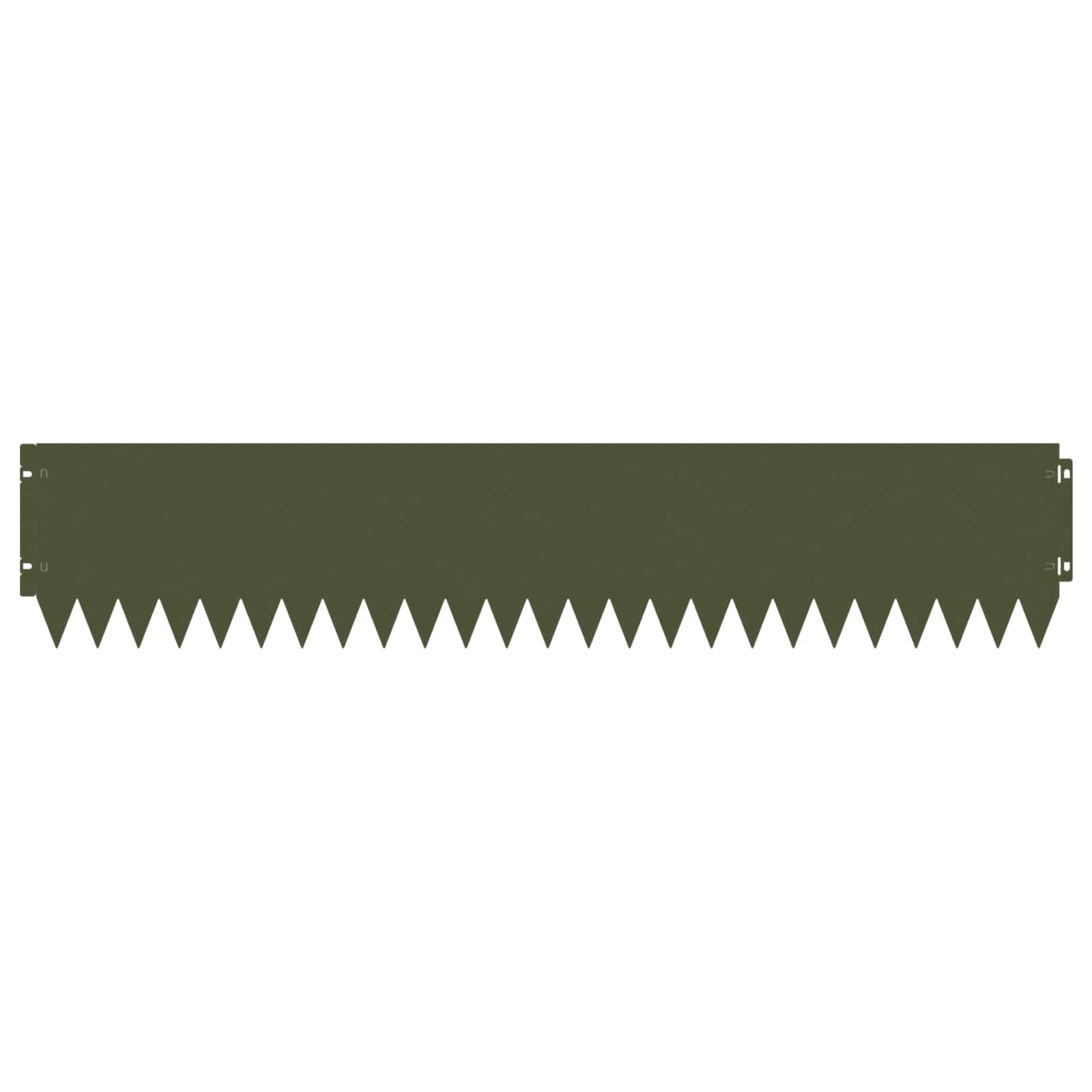Raseneinfassung 10 pcs 103 x 10 cm Stahl Schwarz