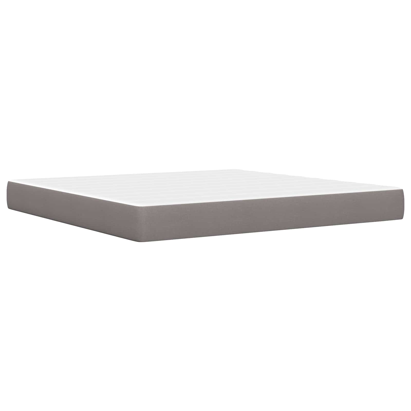 Bettgestell mit Matratze Hellgrau 80x 200 cm Polyester