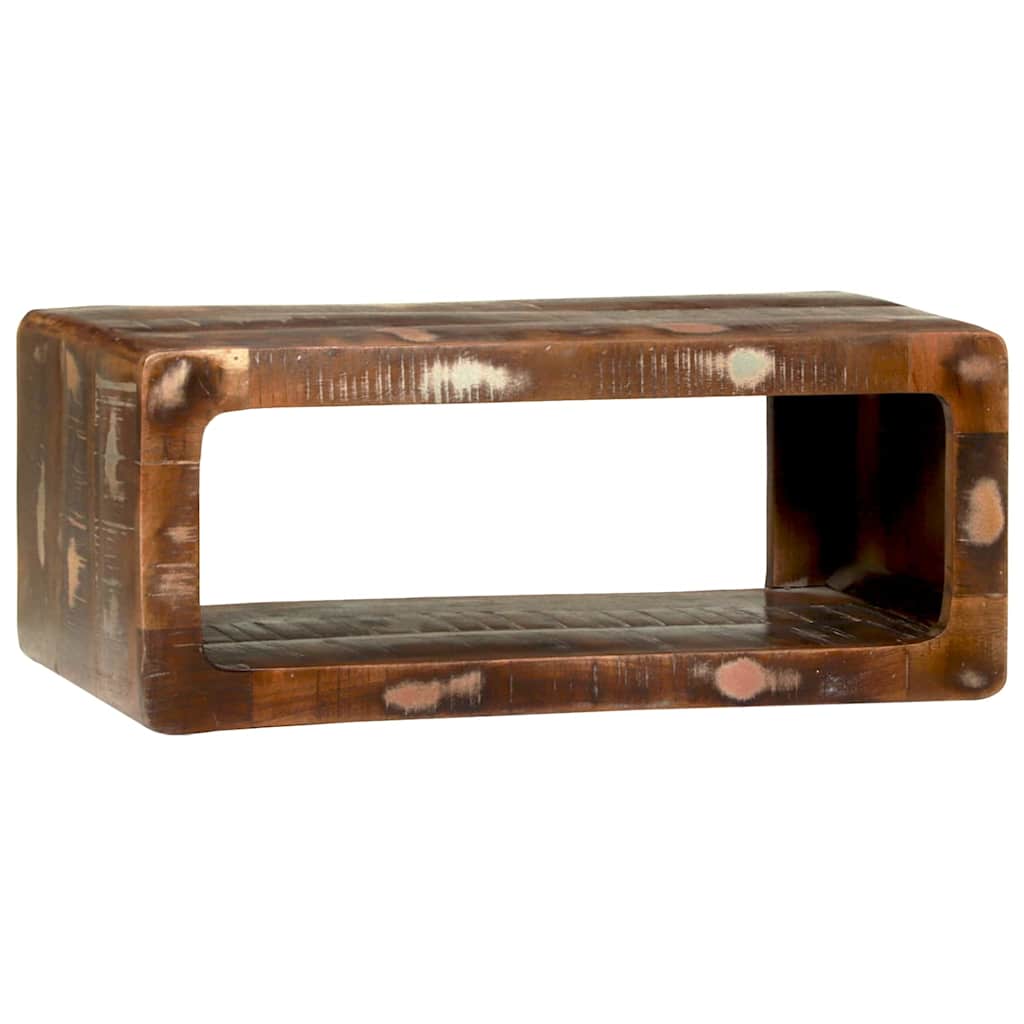 TV-Schränk mit Regal Braun 60 x 30 x 25 cm Massivholz Mango