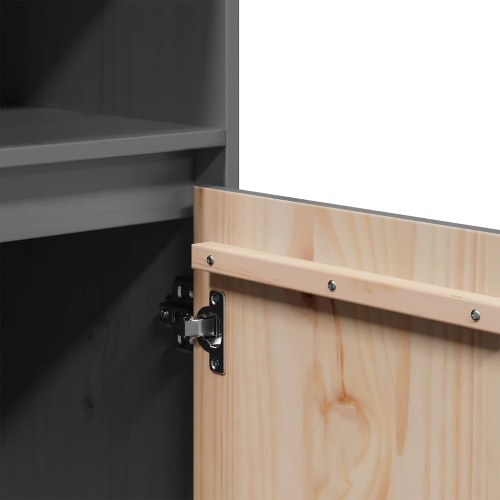 Highboard 37x34x110 cm Massivholz Kiefer