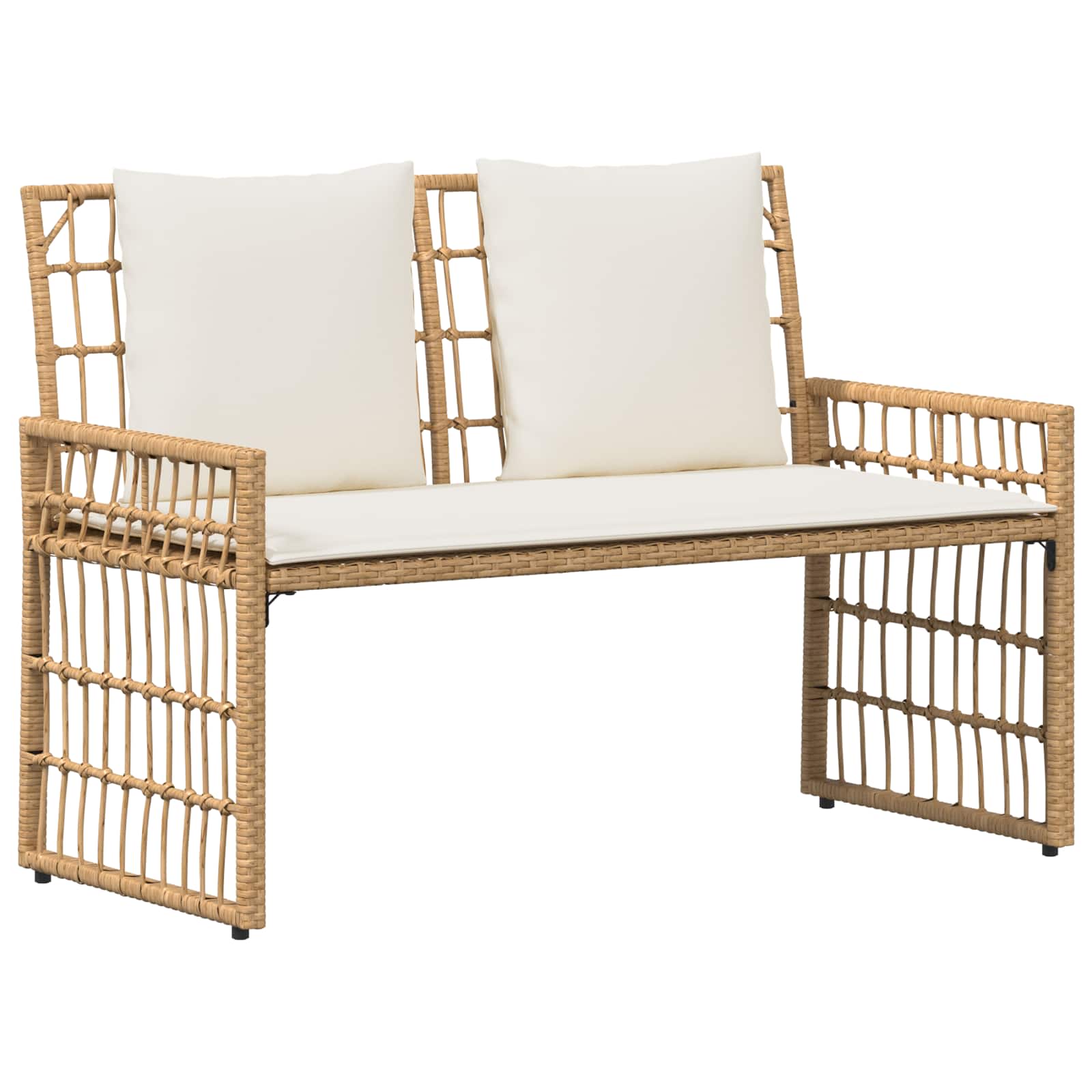 Bank Outdoor Uni Schwarz und Dunkelgrau 116 x 55 x 82 cm