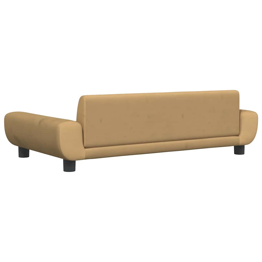 Kindersofa Blau 100x54x33 cm Samt