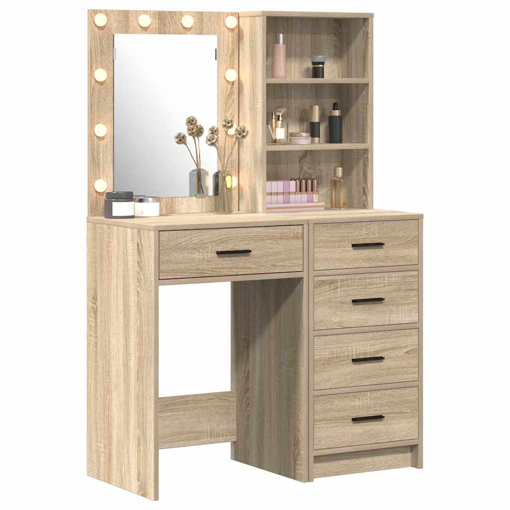 Schminktisch 2 pcs Weiß 50 x 41 x 135 cm Holzwerkstoff
