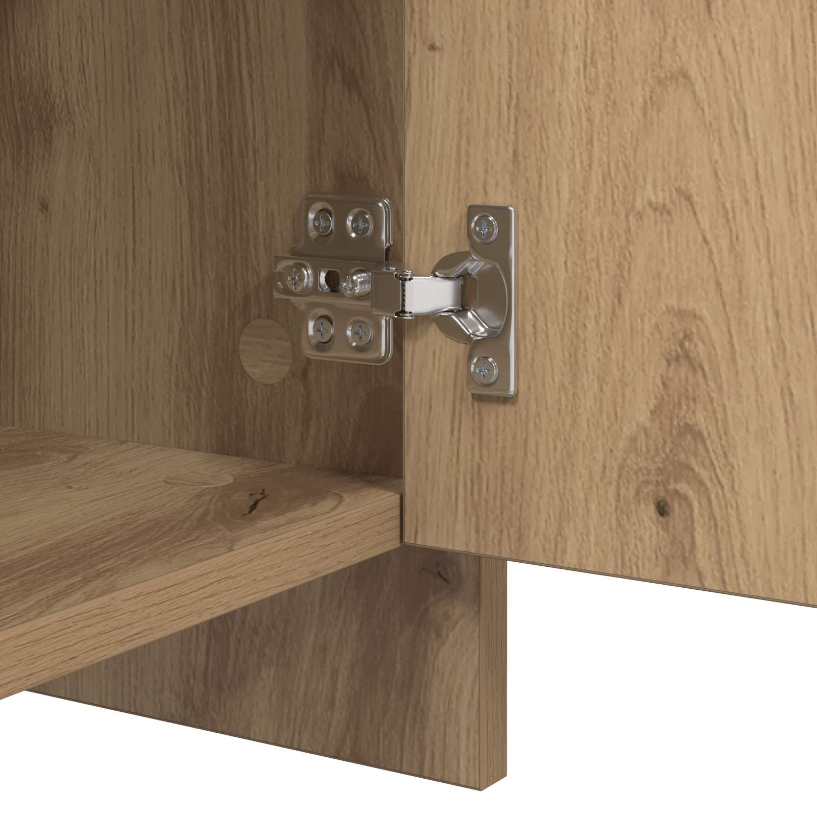 2-tlg. Sideboard Weiß Holzwerkstoff