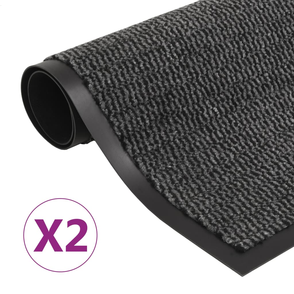 Schmutzfangmatte Rechteckig Getuftet 40x60 cm Anthrazit