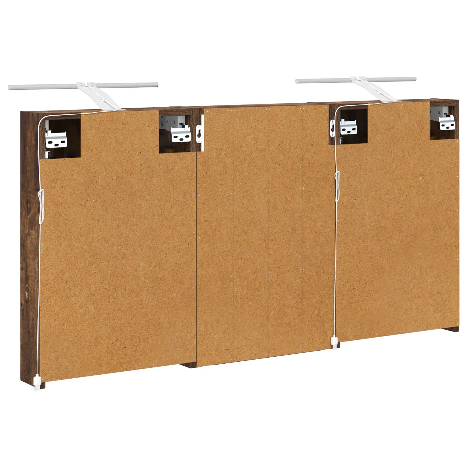 Badezimmerschrank-Set 3 pcs 80 x 10,5 x 50 cm Holzwerkstoff