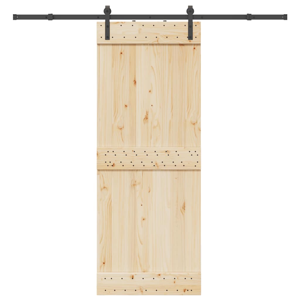 Schiebetürbeschlag-Set SKIEN 183 cm Stahl Schwarz