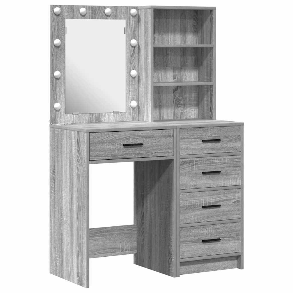 Schminktisch 2 pcs Weiß 50 x 41 x 135 cm Holzwerkstoff