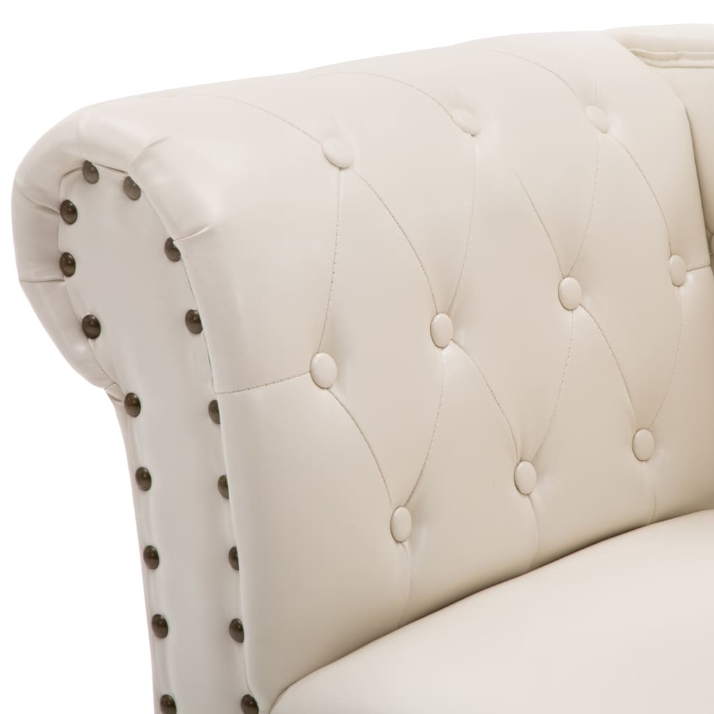 Chaiselongue Braun Wildleder-Optik