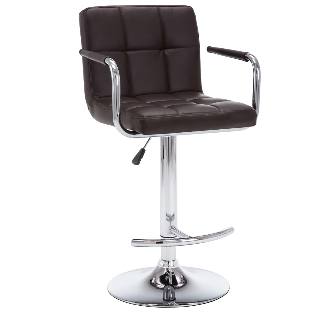 Barhocker 2 Stk. Rot Kunstleder