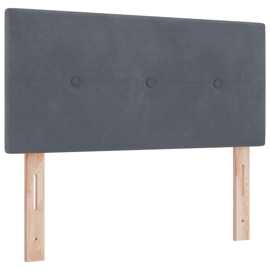 Kopfteil Hellgrau 80 cm Samt