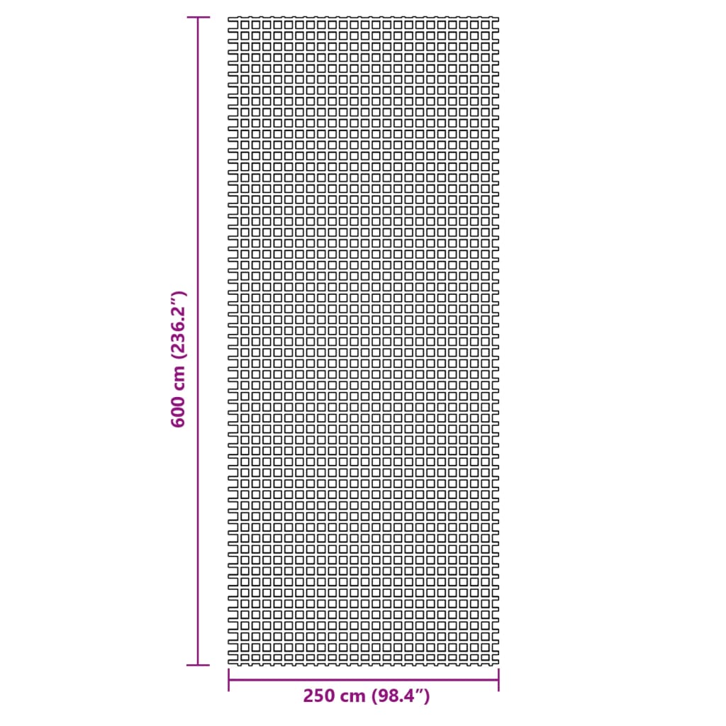 Zeltteppich Anthrazit 4x2 m