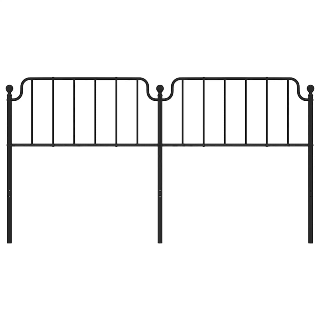 Ersatz-Kopfteil Metall Schwarz 135 cm