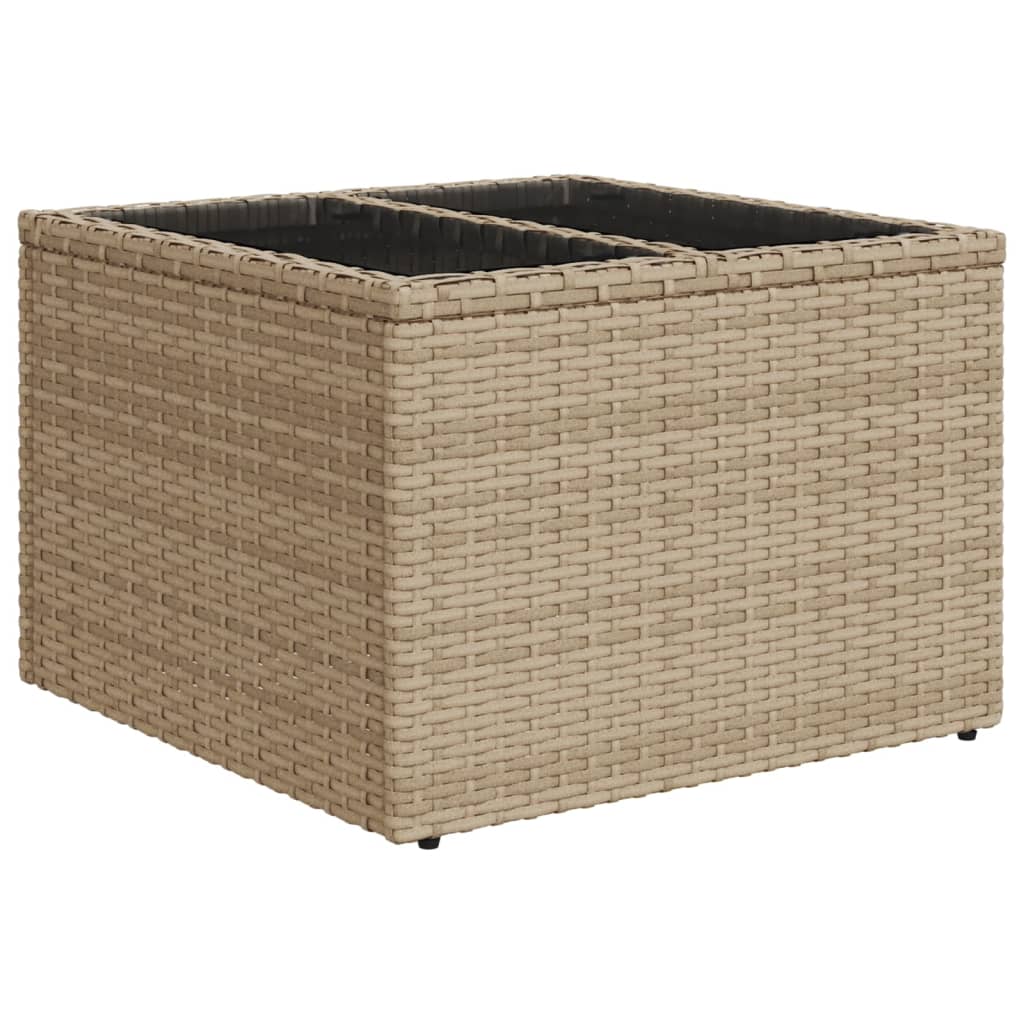 10-tlg. Garten-Sofagarnitur mit Kissen Schwarz Poly Rattan