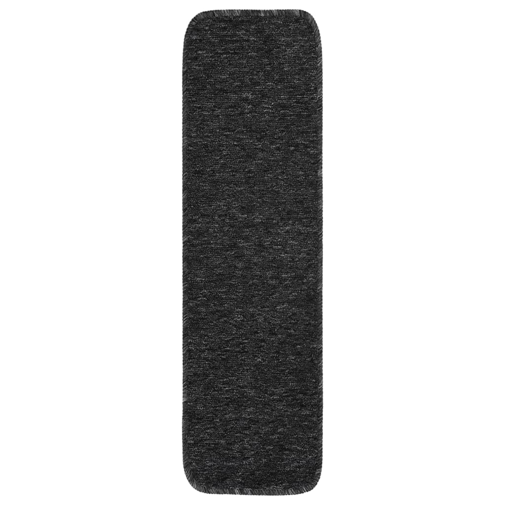 Antirutsch Stufenmatten 15 Stk. 60x25 cm Anthrazit Rechteckig