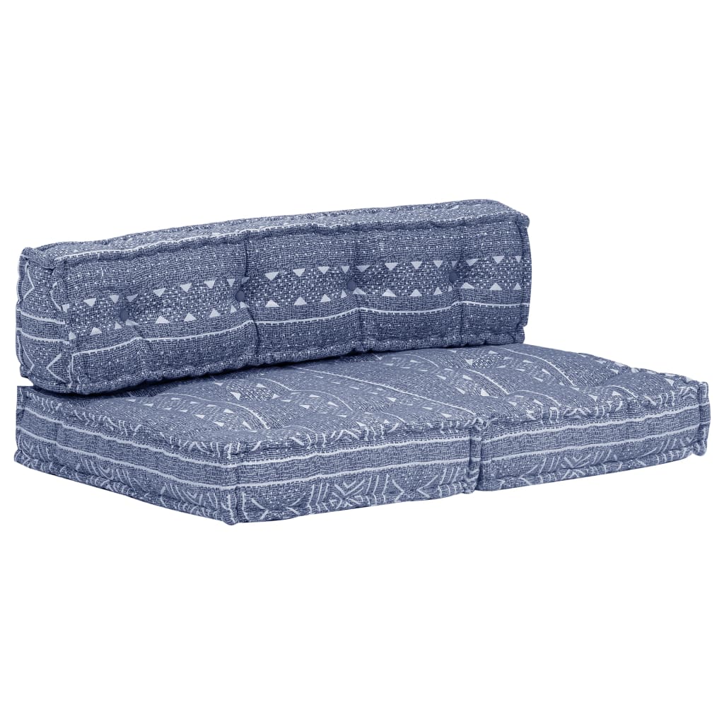 2-Sitzer Modularer Pouf Patchwork Stoff