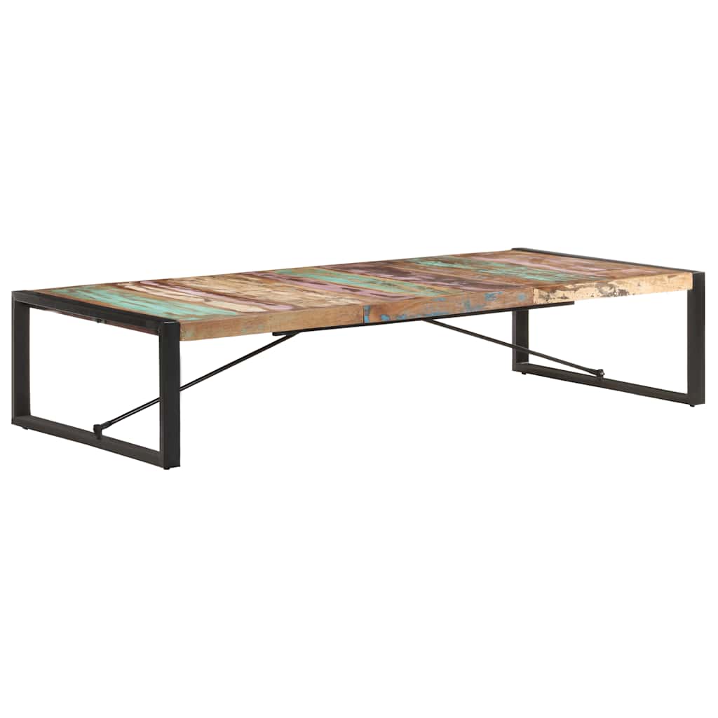 Couchtisch 140x140x40 cm Raues Mangoholz