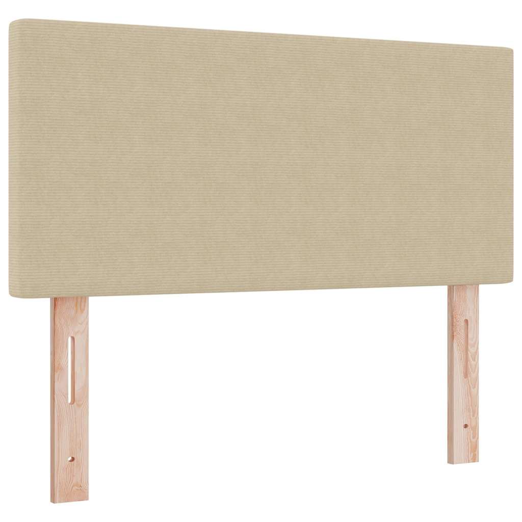 Kopfteil Hellgrau 80 cm Cordstoff