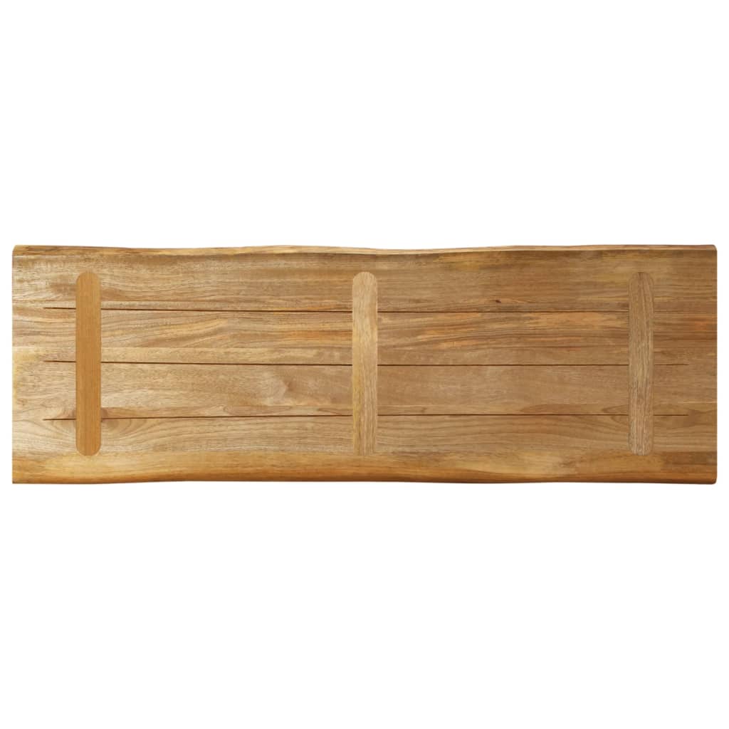 Tischplatte 40x40x2,5 cm Rechteckig Massivholz Akazie Baumkante