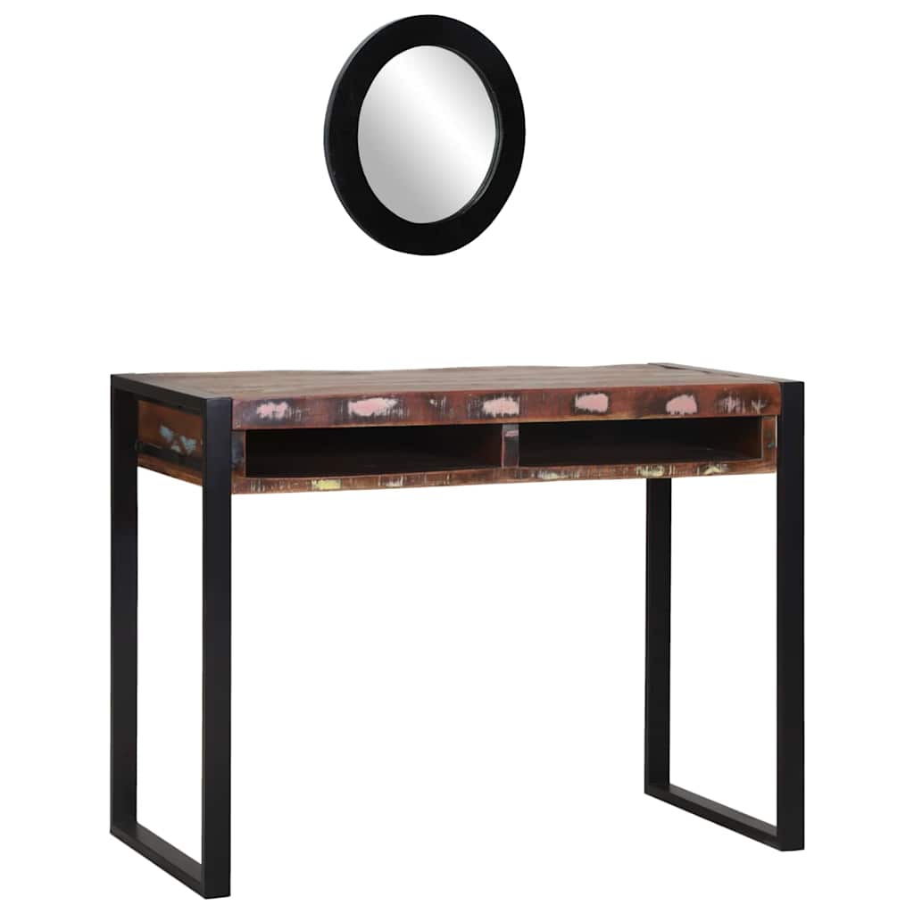 Schminktisch mit Regal Braun 100 x 50 x 75 cm Massivholz Mango