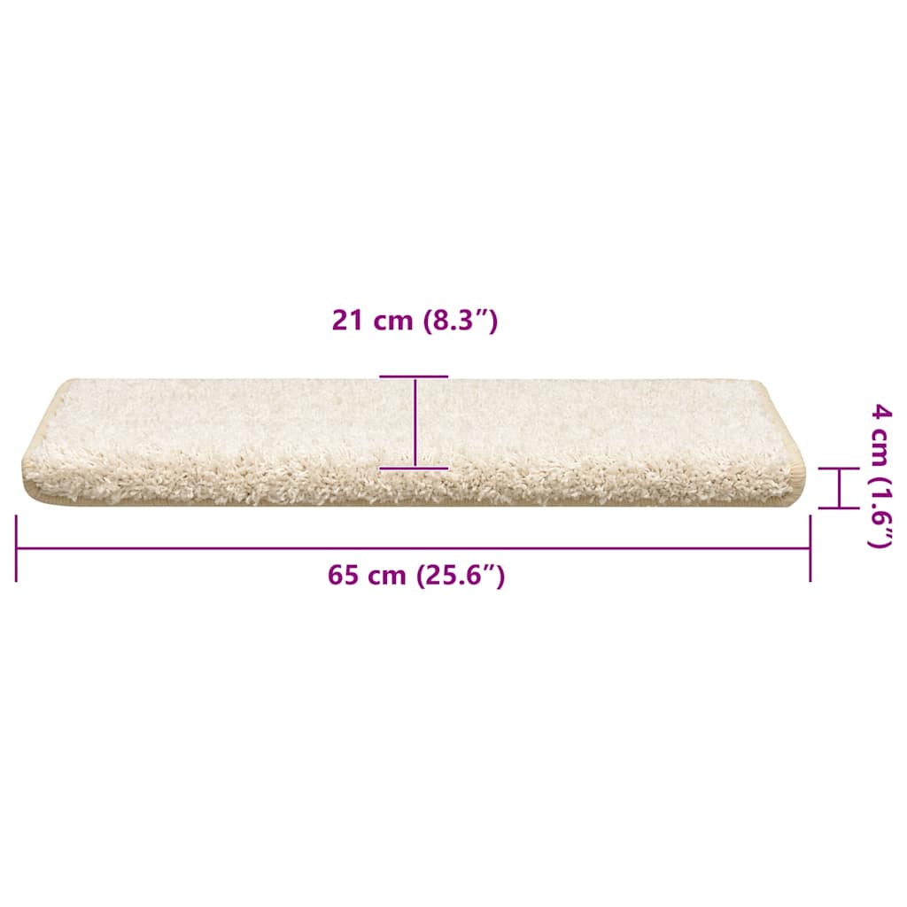 Stufenmatten 15 Stk. 65x21x4 cm Grau Rechteckiger Rand