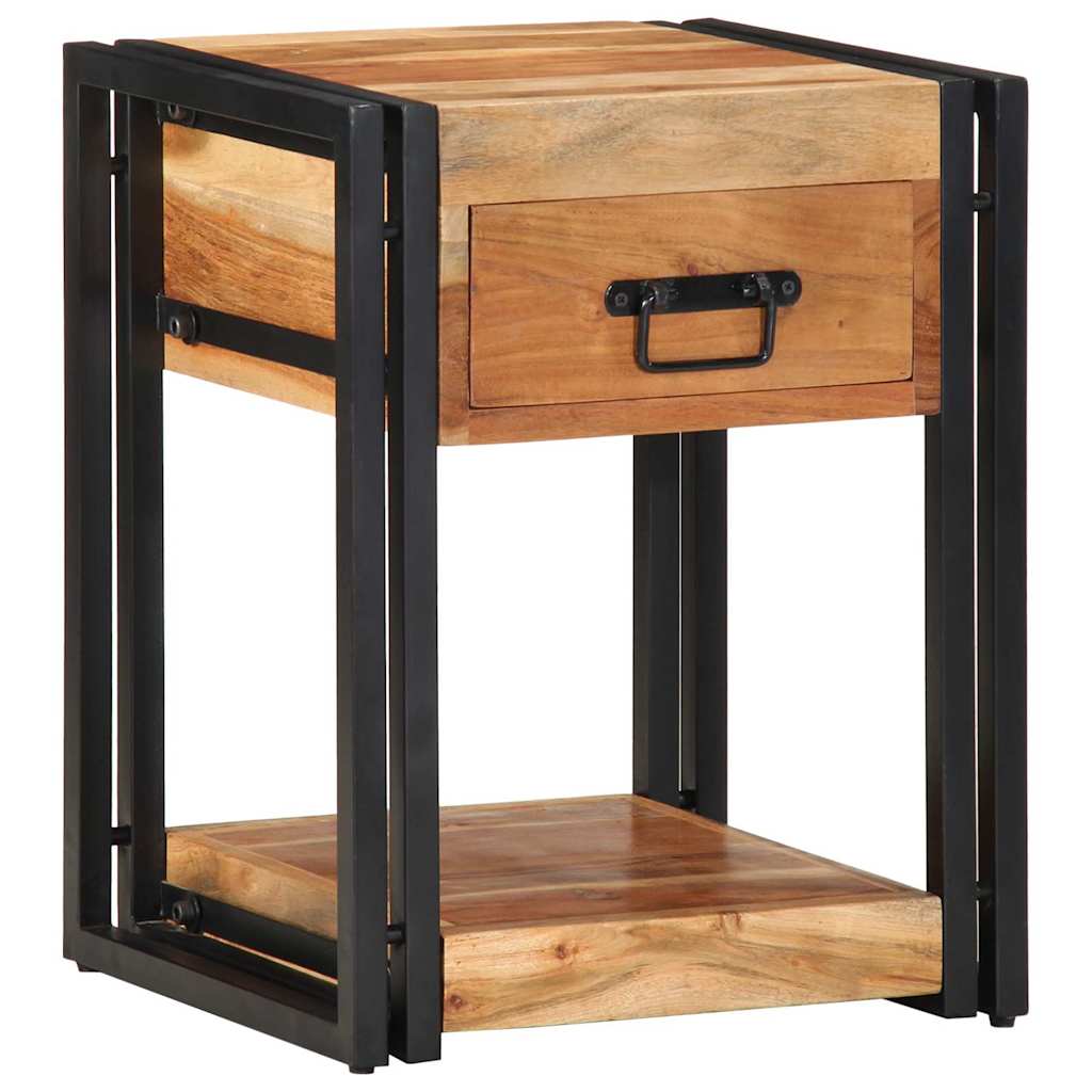 Nachttisch 40 x 35 x 50 cm Massives upgecyceltes Holz