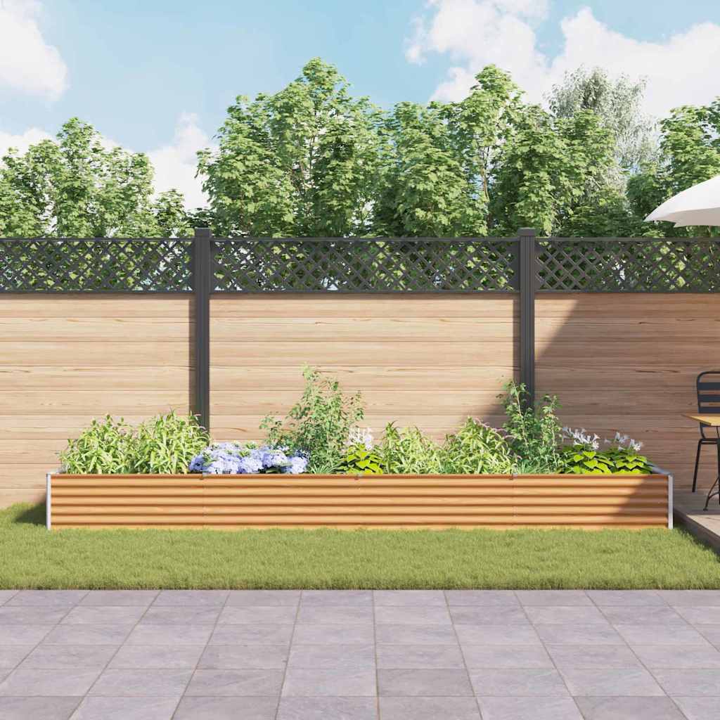 Garten-Hochbeet 100 x 50 x 36 cm Cortenstahl