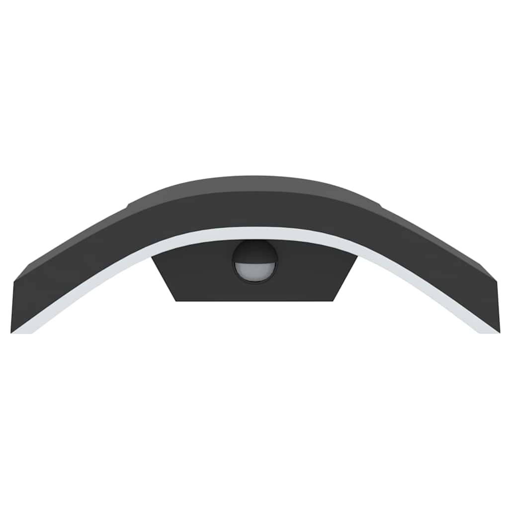LED-Außenwandleuchten 2 Stk. Schwarz Aluminiumdruckguss