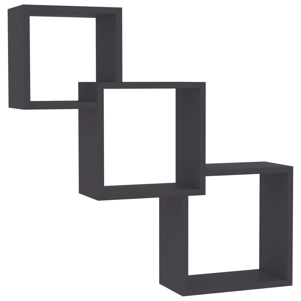 Cube Wandregale Weiß 68x15x68 cm Holzwerkstoff