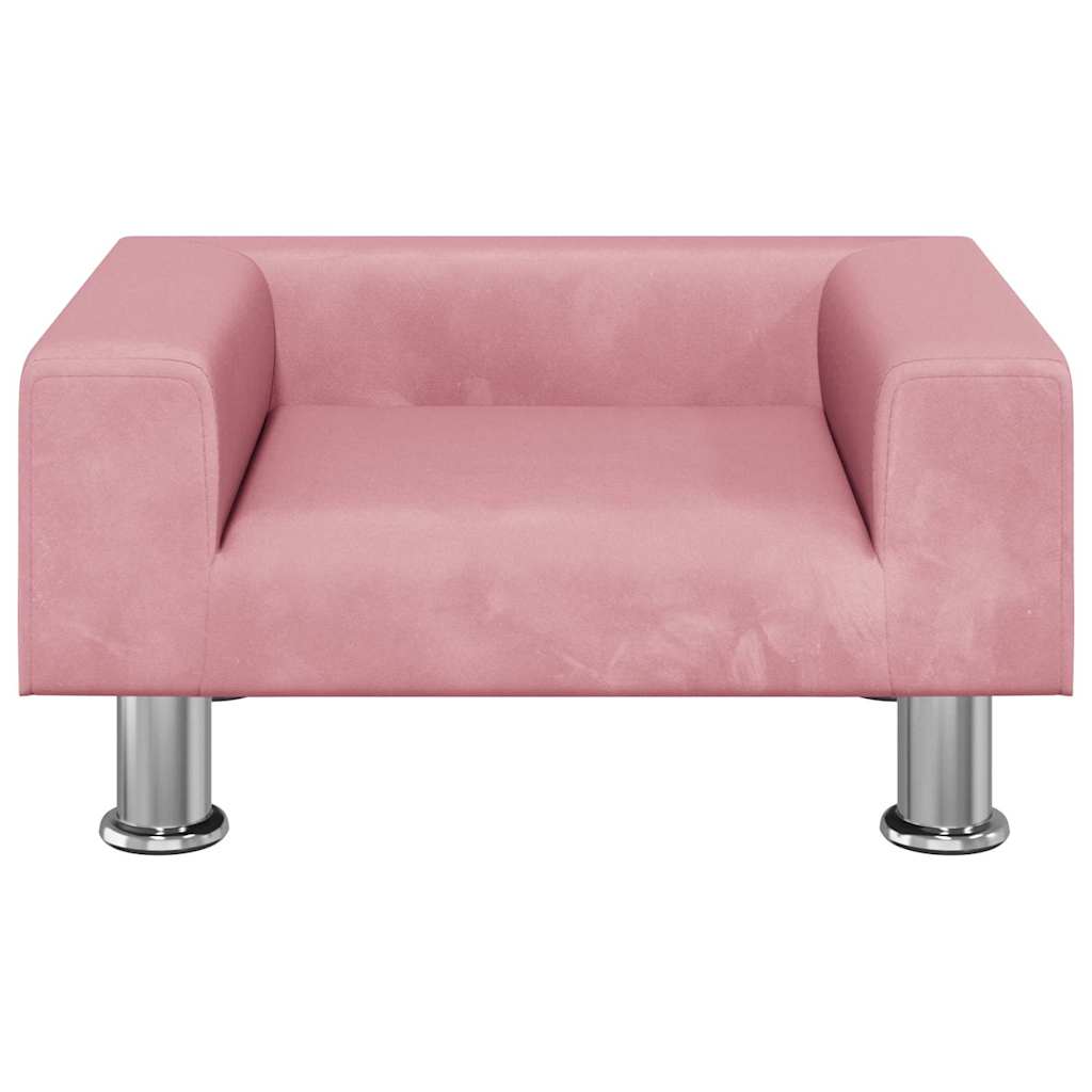 Hundebett Blau 70x45x26,5 cm Samt