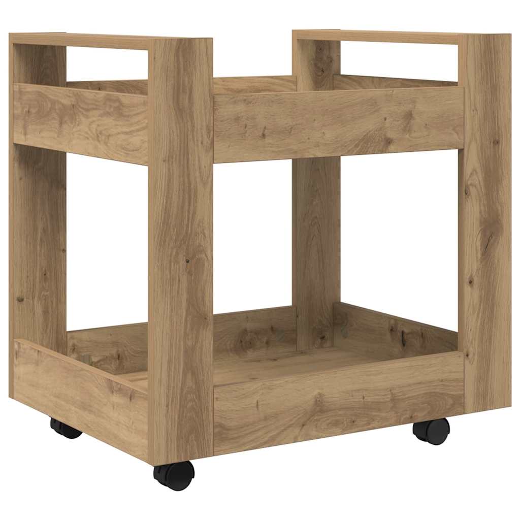 Bürowagen Weiß 60x45x60 cm Holzwerkstoff