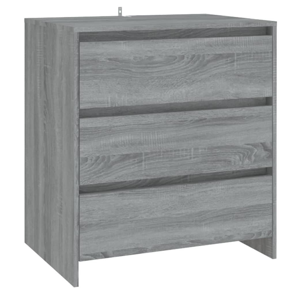 3-tlg. Sideboard Weiß Holzwerkstoff