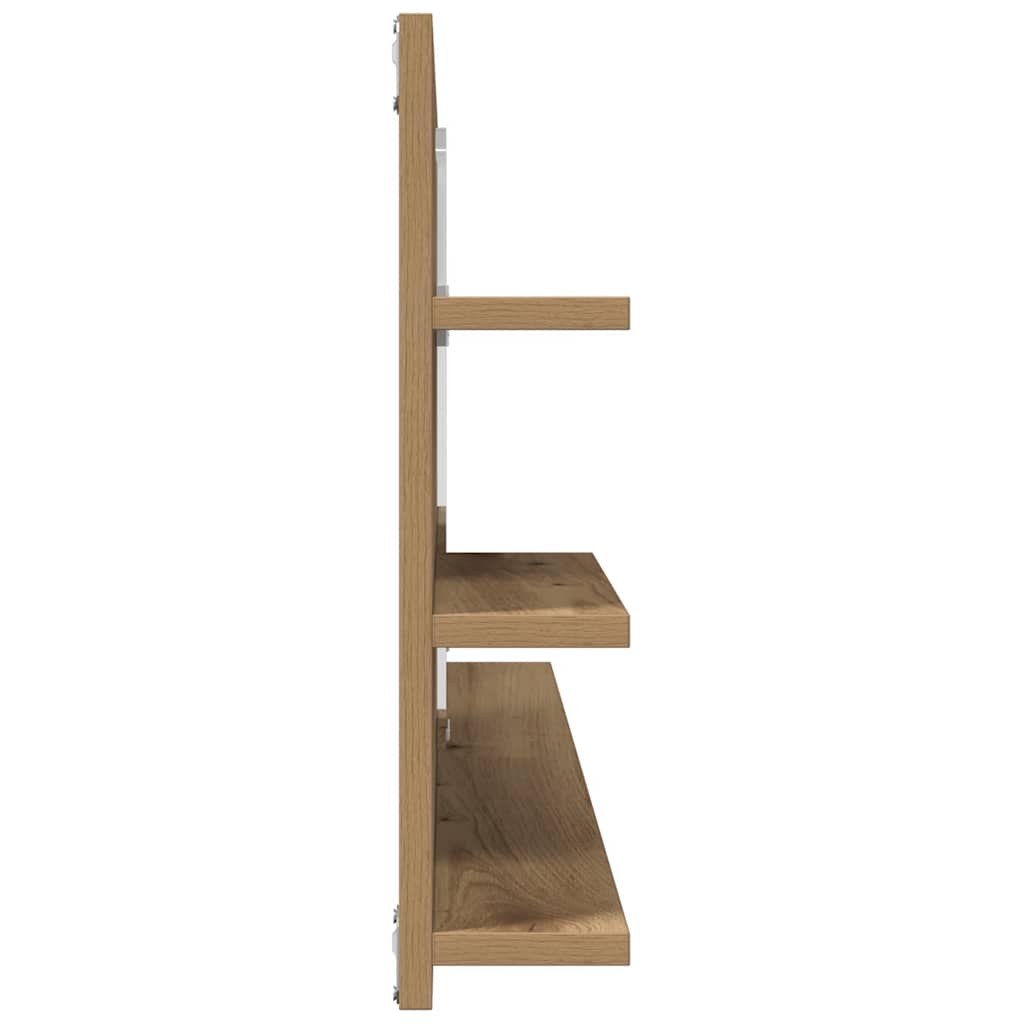 Badspiegel Weiß 90x10,5x45 cm Holzwerkstoff