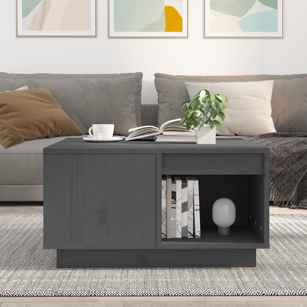 Couchtisch 100x101x40,5 cm Massivholz Kiefer