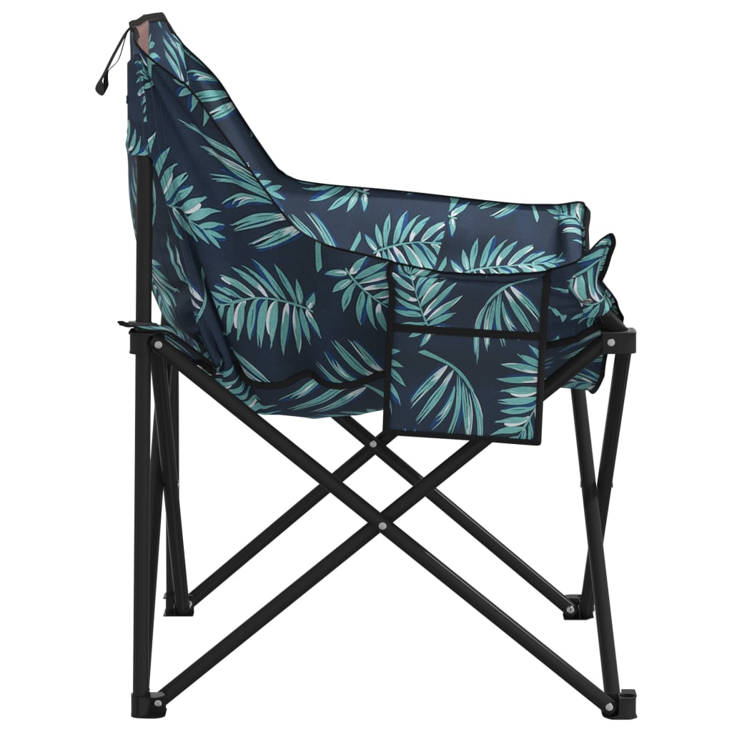 Campingstühle 2 Stk. mit Tasche Klappbar Schwarz