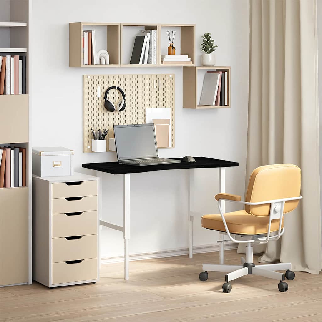 Schreibtischplatte Unbehandelt 80x50x2,5 cm Massivholz Eiche