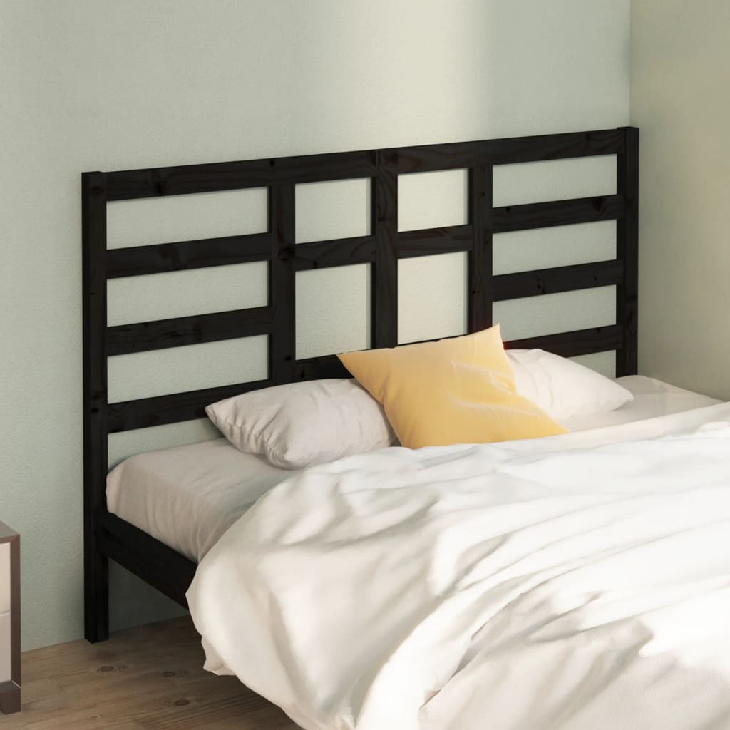 Bett-Kopfteil Grau 81x4x104 cm Massivholz Kiefer