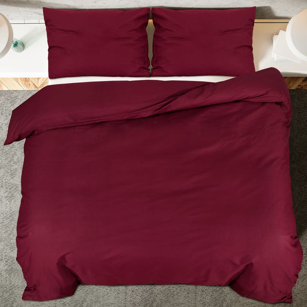 Bettwäsche-Set Anthrazit 140x200 cm Leichte Mikrofaser