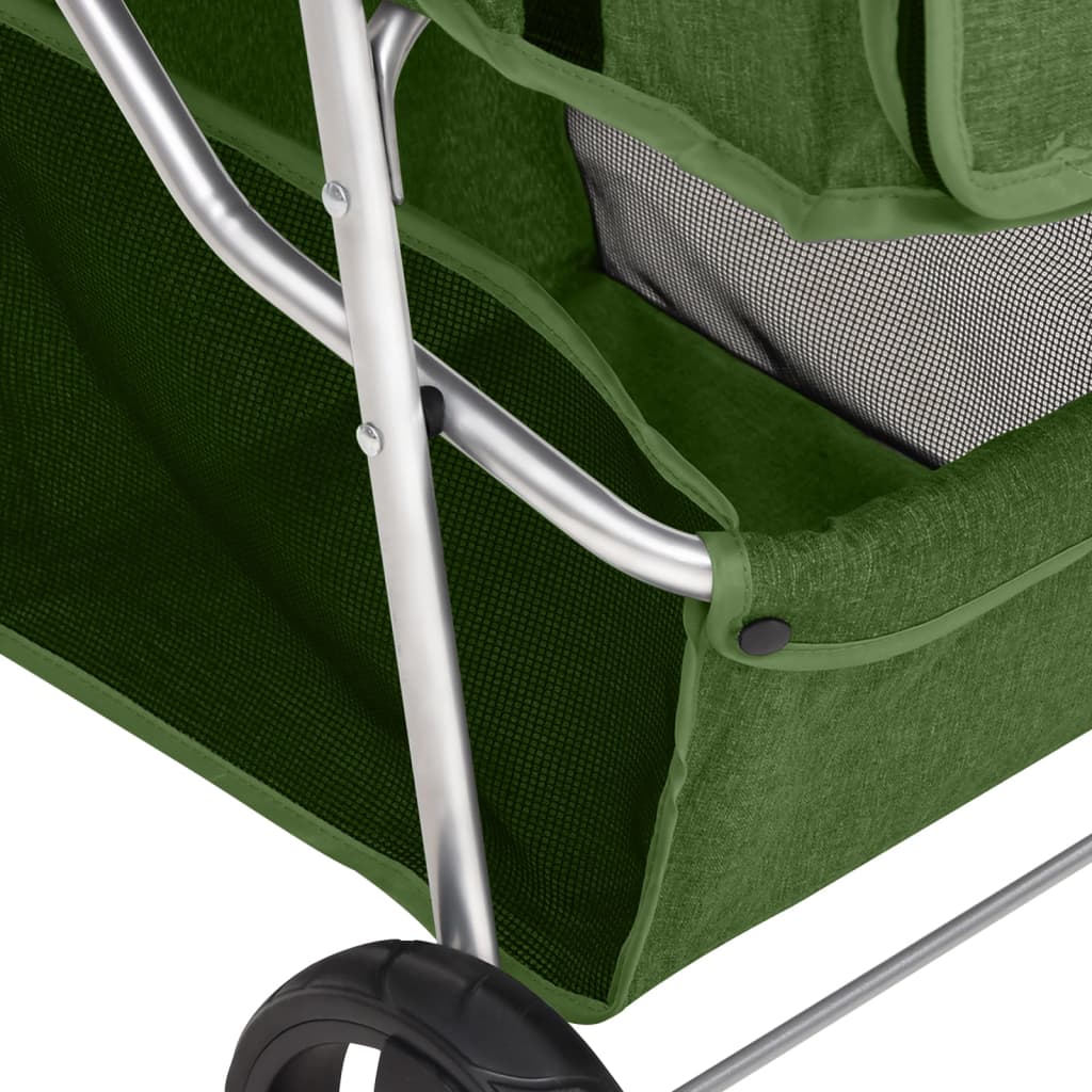 Hundewagen Faltbar Schwarz 80x46x98 cm Oxford-Gewebe