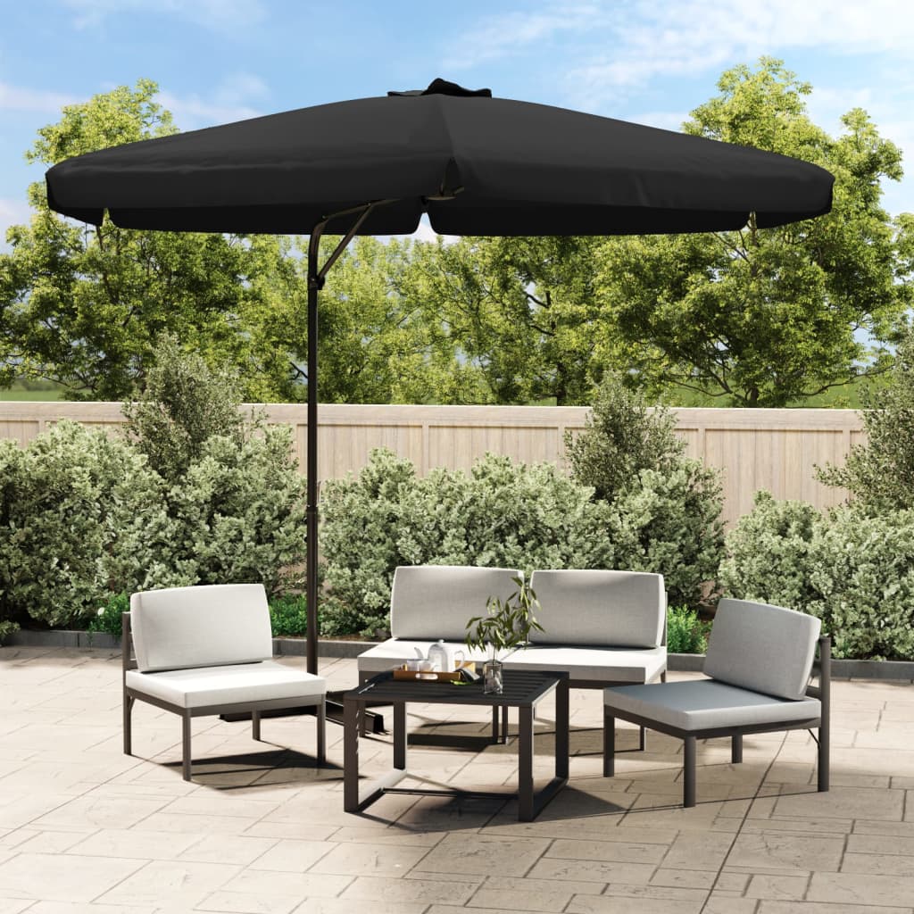 Sonnenschirm mit Stahlmast 300 cm Anthrazit