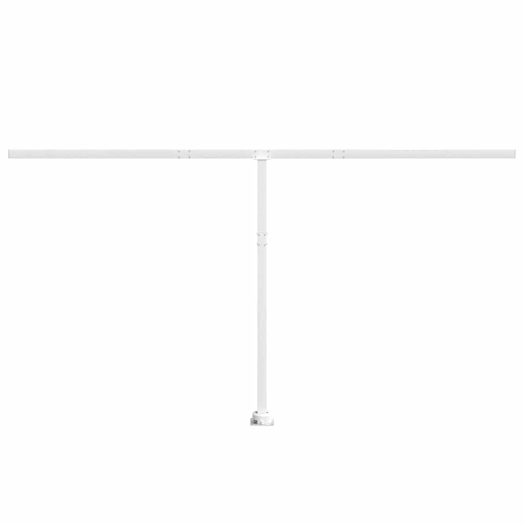 Stützen für Markisen Weiß 300x245 cm Eisen