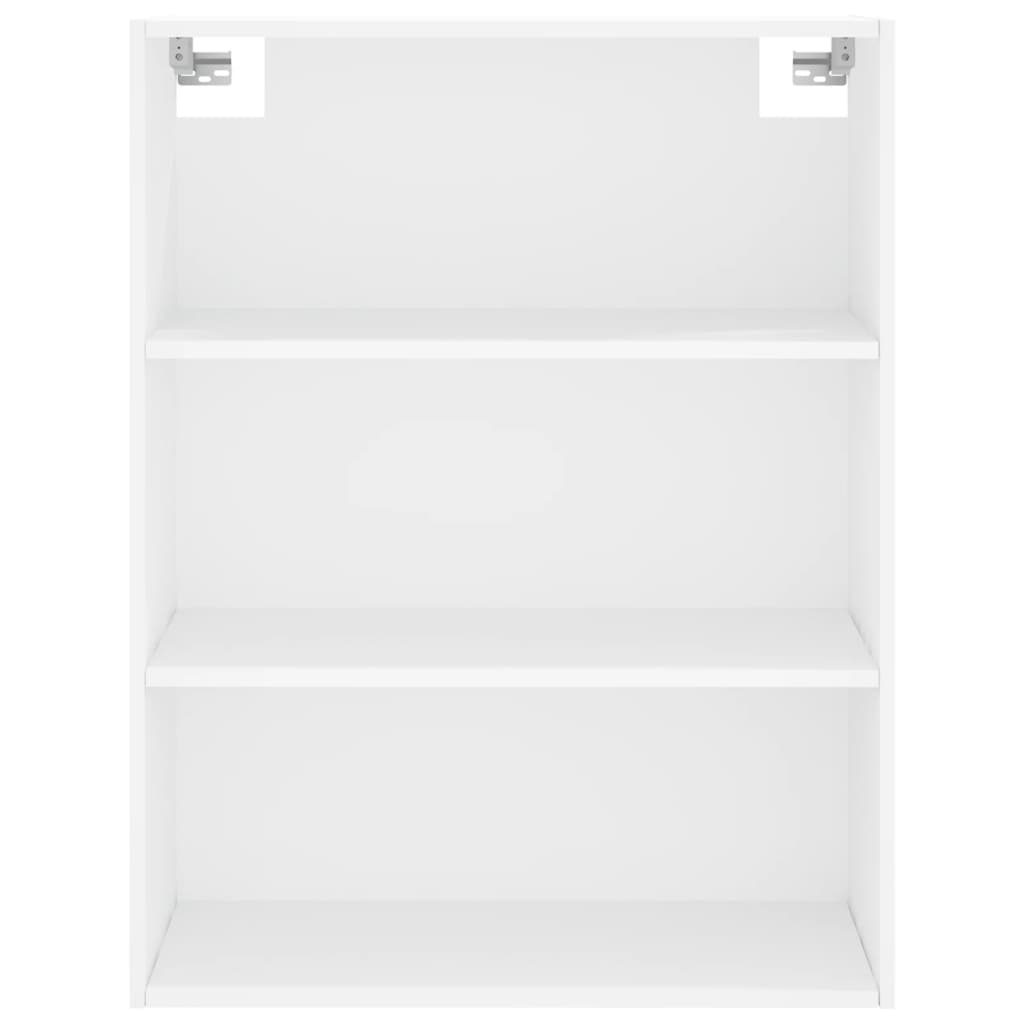 Highboard Hochglanz-Weiß 69,5x34x180 cm Holzwerkstoff