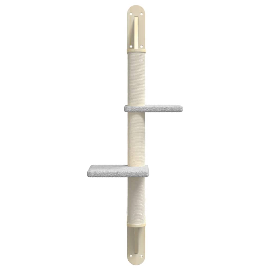 Kratzbaum mit Kratzsäule Wandmontage Creme 108 cm