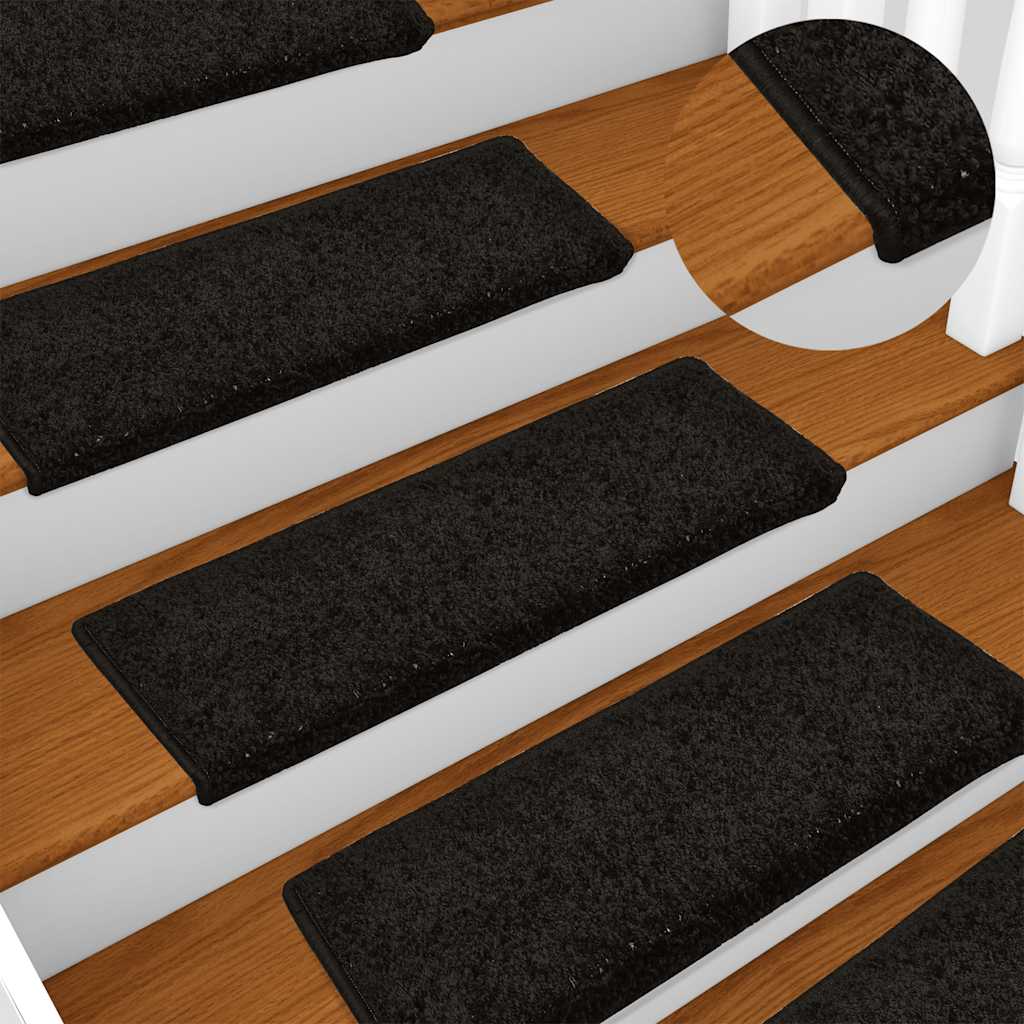 Stufenmatten 15 Stk. 65x21x4 cm Grau Rechteckiger Rand